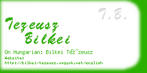 tezeusz bilkei business card
